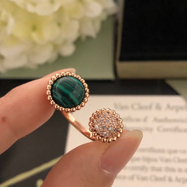 [⭐Shinejoy]PERLEE COULEURS DIAMOND ROSE GOLD BETWEEN THE FINGER RING