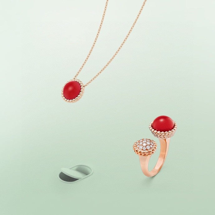 [⭐Shinejoy]PERLEE COULEURS DIAMOND ROSE GOLD BETWEEN THE FINGER RING