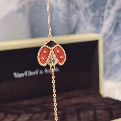 [⭐Shinejoy]LUCKY SPRING 1 MOTIF PINK GOLD BRACELET
