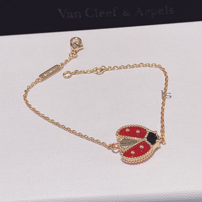 [⭐Shinejoy]LUCKY SPRING 1 MOTIF PINK GOLD BRACELET