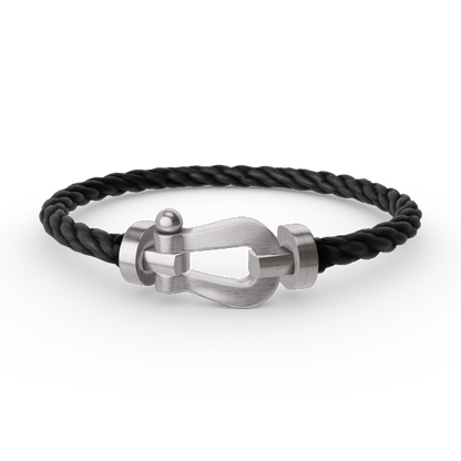 [⭐Shinejoy]FORCE LARGE HORSESHOE NO DIAMOND BRACELET SILVER