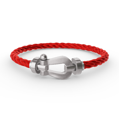 [⭐Shinejoy]FORCE LARGE HORSESHOE NO DIAMOND BRACELET SILVER