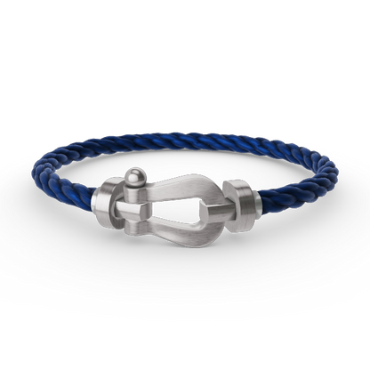 [⭐Shinejoy]FORCE LARGE HORSESHOE NO DIAMOND BRACELET SILVER