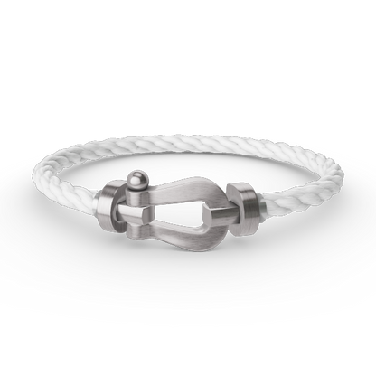 [⭐Shinejoy]FORCE LARGE HORSESHOE NO DIAMOND BRACELET SILVER