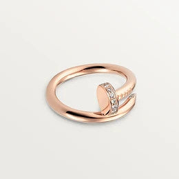 [⭐Shinejoy]JUSTE RING 2.65MM PINK GOLD DIAMOND