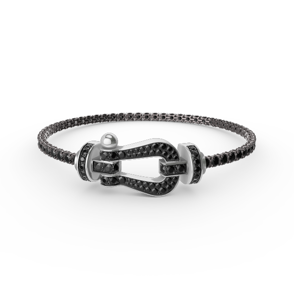 [⭐Shinejoy]FORCE  LARGE HORSESHOE FULL DIAMOND TENNIS BRACELET